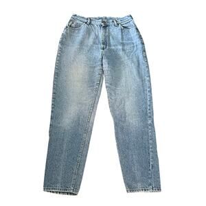 Vintage L.L. Bean‎ Mom Jeans Women’s 30x31 High Waist Light Wash Denim Maine 90s